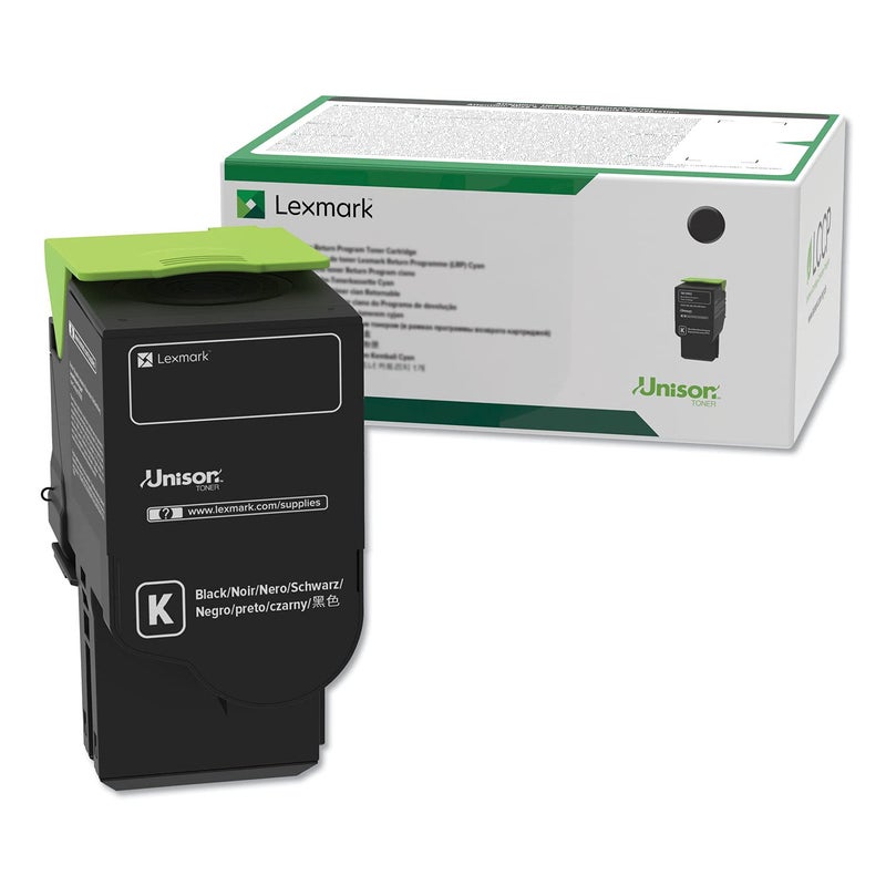 Lexmark C2310K0 Black Return Program Cartridge Toner, Grey